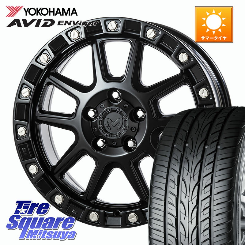 MKW M205 ブラックキャット ホイール 18インチ 18 X 8.0J +40 5穴 114.3 YOKOHAMA R9273 AVID ENVigor S321 ヨコハマ 225/55R18 デリカD:5