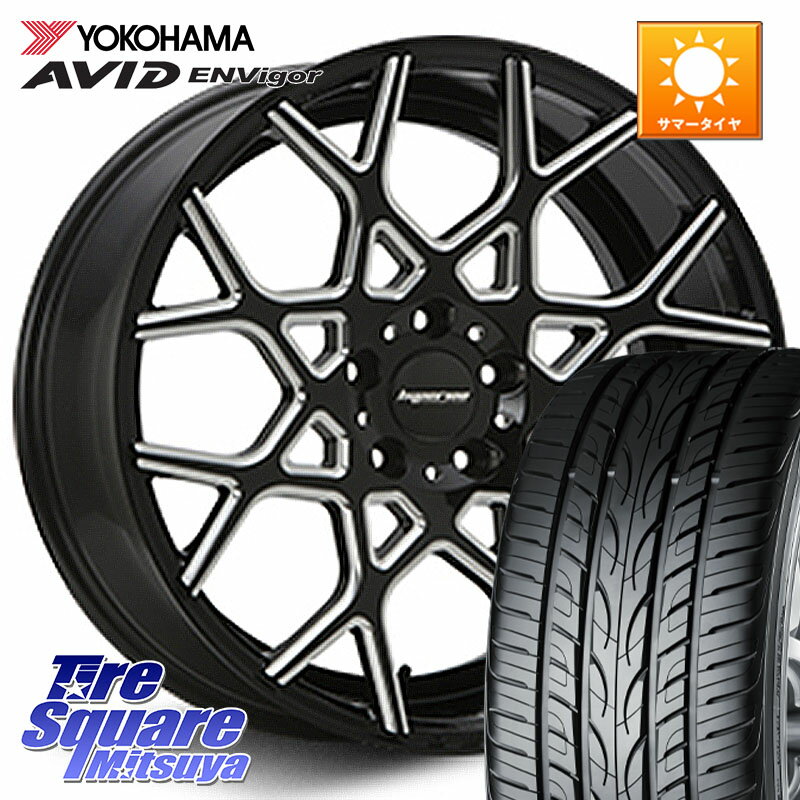 MLJ huperion ハイペリオン CVZ ホイール 19インチ 19 X 8.5J +45 5穴 114.3 YOKOHAMA R8214 AVID ENVigor S321 ヨコハマ 235/40R19 CY2アコード 70系カムリ