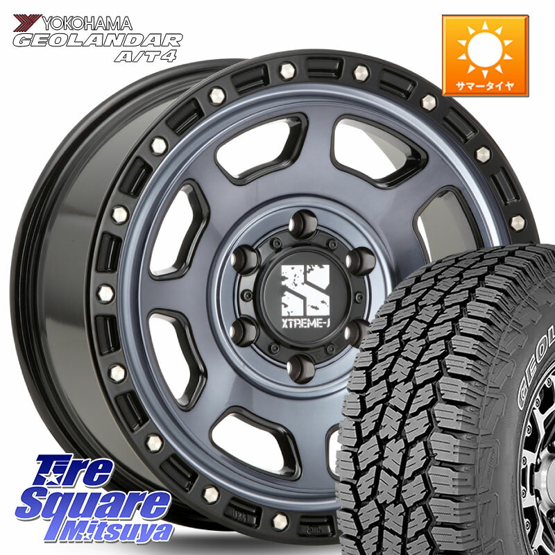 MLJ XJ07 XTREME-J 6H IND エクストリームJ 17インチ 17 X 8.0J +20 6穴 139.7 YOKOHAMA e5628 ヨコハマ GEOLANDAR G018 A/T4 LT規格 アウトラインホワイトレター 285/70R17