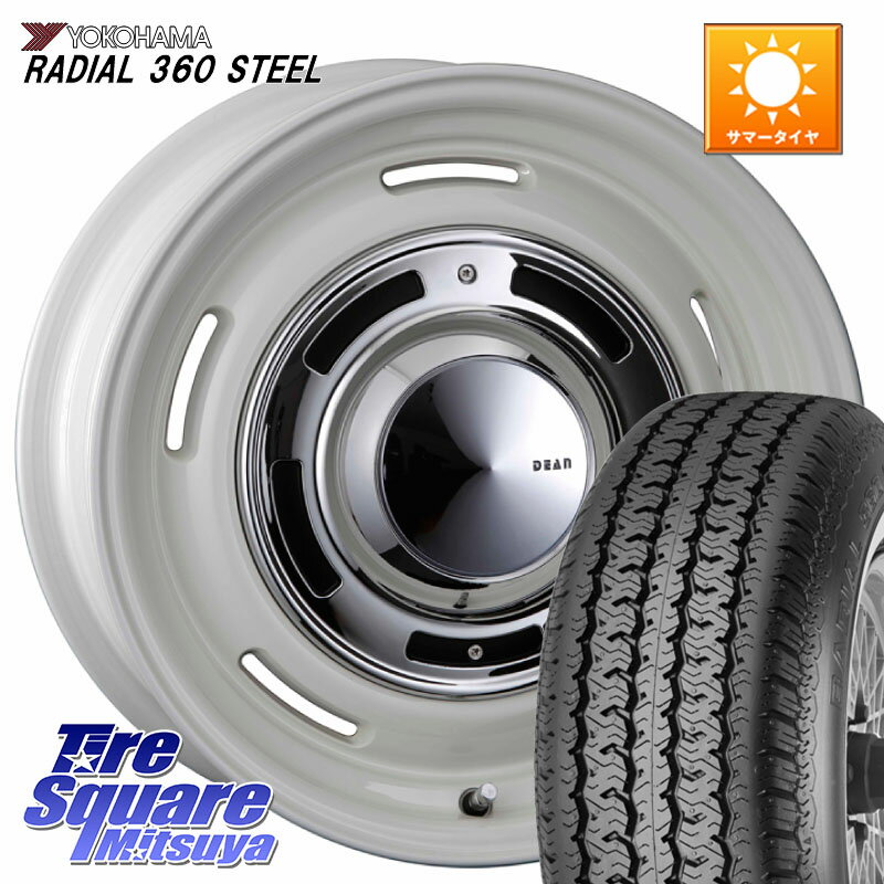 CRIMSON ディーン クロスカントリー ホイール 16インチ 16 X 6.5J(PEUGET RIFTER K9P) +38 5穴 108 YOKOHAMA R3032 RADIAL 360 STEEL ホワイトリボン ヨコハマ 215/65R16 プジョー リフター