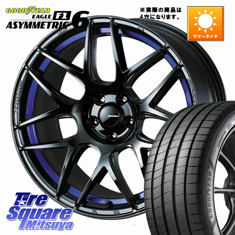 WEDS 74226 SA-27R ウェッズ スポーツ ホイール 17インチ ◇参考画像 17 X 6.5J +42 4穴 100 グッドイヤー EAGLE F1 ASYMMETRIC 6 サマータイヤ 205/40R17 E11ノート モビリオ モビリオスパイク