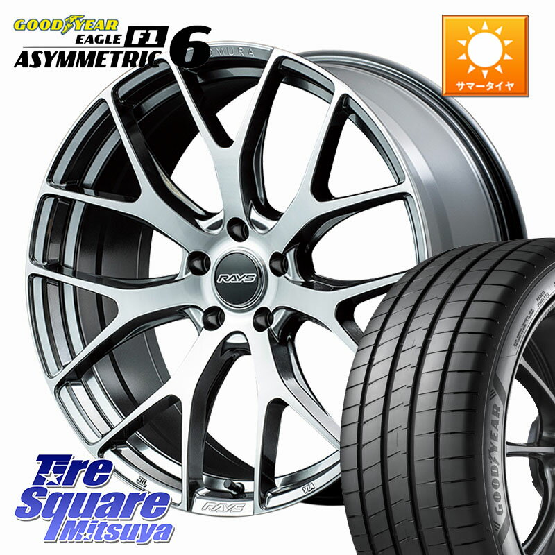 RAYS 【欠品次回4~5月】 HOMURA 2x7FT ホイール 18インチ 18 X 7.5J +43 5穴 114.3 グッドイヤー EAGLE F1 ASYMMETRIC 6 サマータイヤ 245/45R18