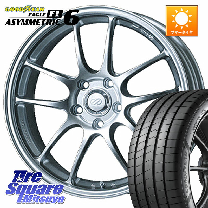 ENKEI エンケイ PerformanceLine PF01 ホイール 17 X 6.5J +48 4穴 100 グッドイヤー EAGLE F1 ASYMMETRIC 6 サマータイヤ 205/45R17 ロードスター(ローダウン等)