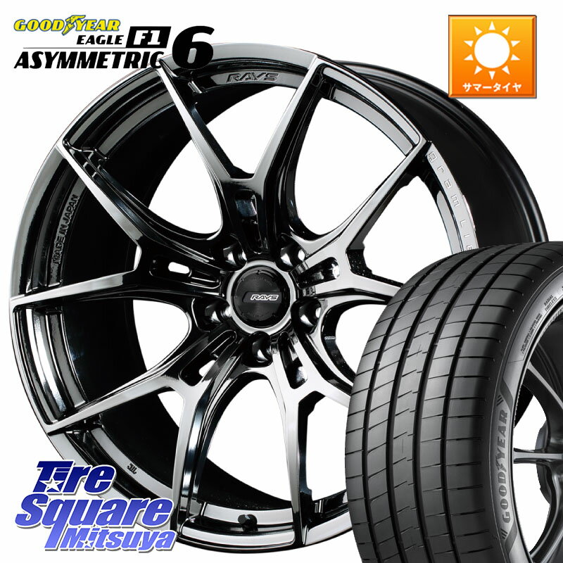RAYS 【欠品次回2~3月】 レイズ GramLights グラムライツ 57FXZ RBC ホイール 19インチ 19 X 8.5J(VAB 4POT) +45 5穴 114.3 グッドイヤー EAGLE F1 ASYMMETRIC 6 サマータイヤ 245/35R19 WRX STI アプライドA-C(ブレンボ4POTキャリパー)対応