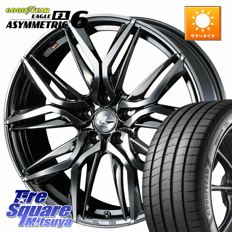 WEDS 40830 レオニス LEONIS LM BMCMC 18インチ 18 X 8.0J +42 5穴 114.3 グッドイヤー EAGLE F1 ASYMMETRIC 6 サマータイヤ 245/45R18