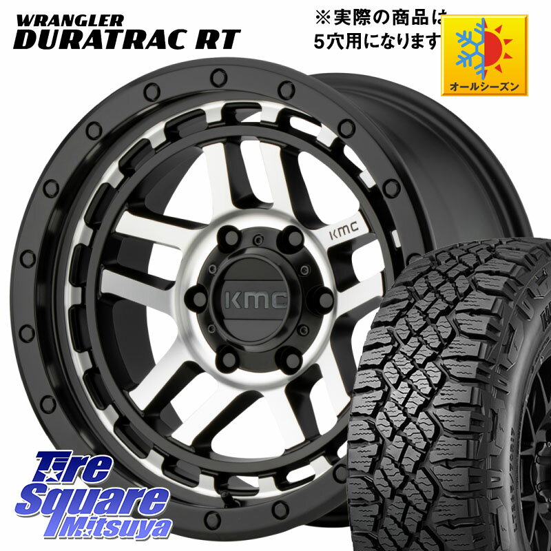 KMC KM540 RECON 18インチ ホイール 18 X 8.5J +18 5穴 127 グッドイヤー WRANGLER DURATRAC RT サマータイヤ 285/60R18 クライスラー ジープ ラングラー JK系 クライスラー ジープ ラングラー JL系