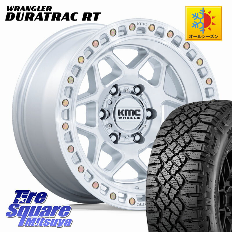 KMC KM553 TORX ホイール 17インチ 17 X 8.5J +0 6穴 139.7 グッドイヤー WRANGLER DURATRAC RT サマータイヤ 275/65R17
