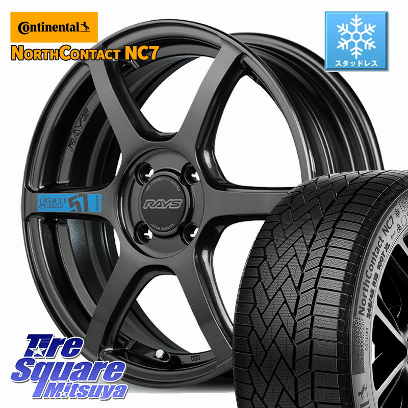 コンチネンタル NorthContact NC7 スタッドレス ミツヤ 正規品 175/65R15 RAYS 【欠品次回1~2月】 57C6 SpecM gramLIGHTS ホイール 15インチ 15 X 5.0J +43 4穴 100 130系ヴィッツ