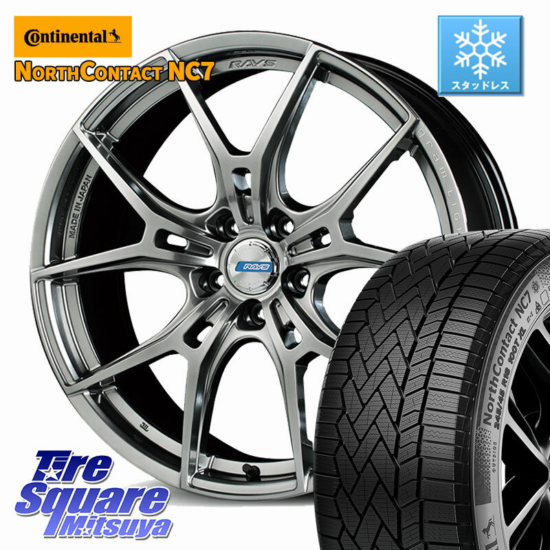 コンチネンタル NorthContact NC7 スタッドレス ミツヤ 正規品 225/45R18 RAYS 【欠品次回1~2月】 57FXZ LIMITED EDITION gramLIGHTS ホイール 18インチ 18 X 7.5J +50 5穴 114.3 CX-3 レヴォーグ RC系オデッセイ前期