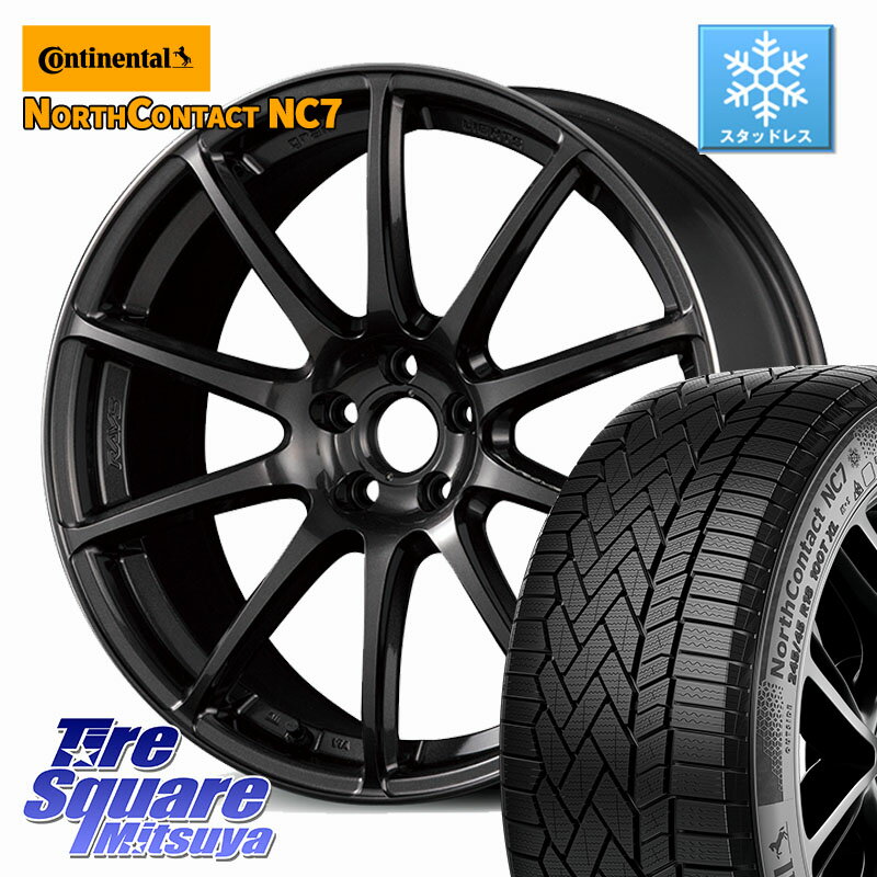 コンチネンタル NorthContact NC7 スタッドレス ミツヤ 正規品 225/45R18 RAYS 57Transcend gramLIGHTS ホイール 18インチ 18 X 8.0J +45 5穴 114.3 90系ノア ヴォクシー プリウスアルファ リーフ RP6〜8ステップワゴン