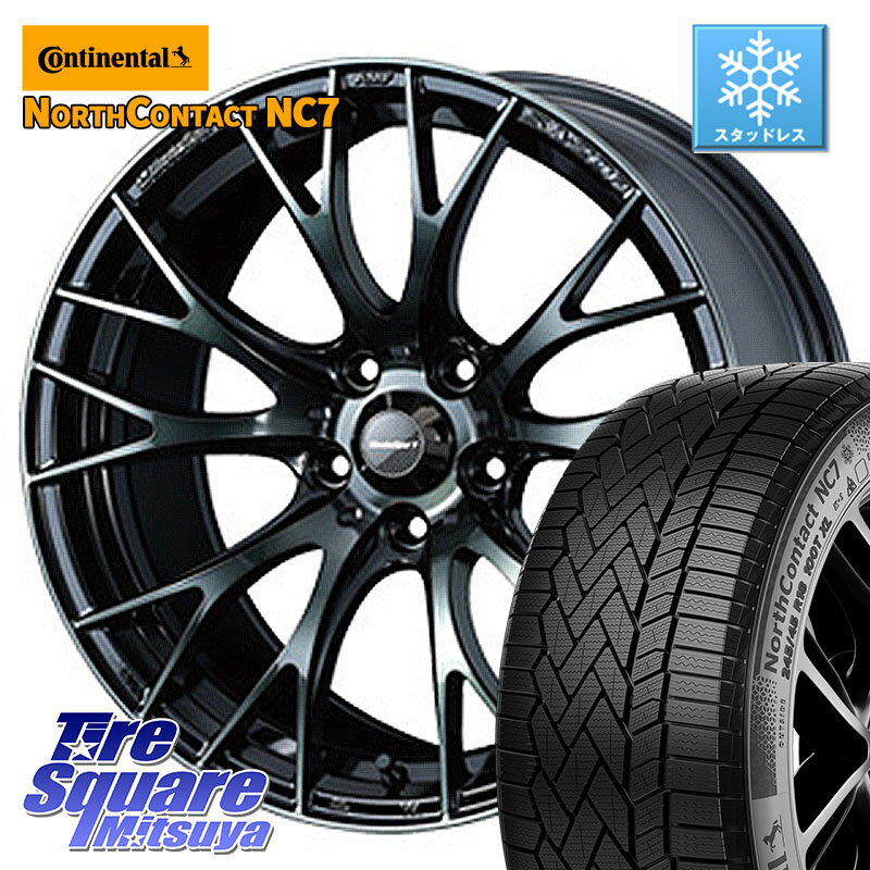 コンチネンタル NorthContact NC7 スタッドレス ミツヤ 正規品 225/45R18 WEDS 72739 SA-20R SA20R ウェッズ スポーツ ホイール 18インチ 18 X 7.5J +45 5穴 114.3 90系ノア ヴォクシー プリウスアルファ P15キックス リーフ RP6〜8ステップワゴン レヴォーグ