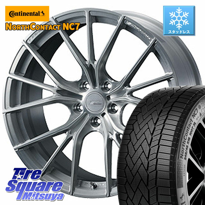 コンチネンタル NorthContact NC7 スタッドレス ミツヤ 正規品 225/45R18 WEDS F ZERO FZ-1 FZ1 鍛造 FORGED ホイール18インチ 18 X 7.5J +38 5穴 114.3 リーフ