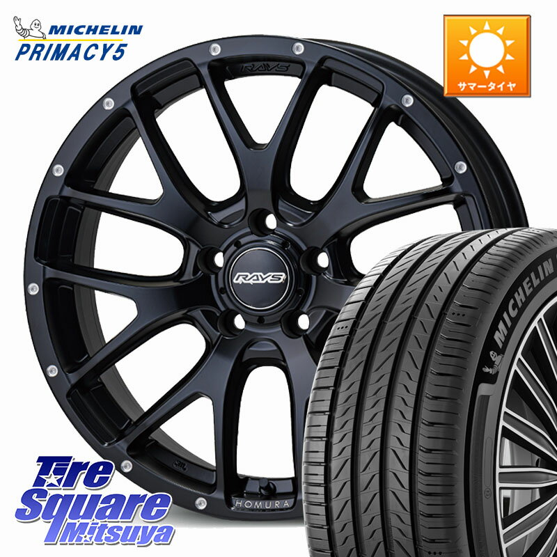 RAYS 【欠品次回1~2月】 HOMURA 2X7FA ホイール 18インチ 18 X 7.5J +45 5穴 114.3 ミシュラン PRIMACY5 プライマシー5 100W XL 正規 245/45R18