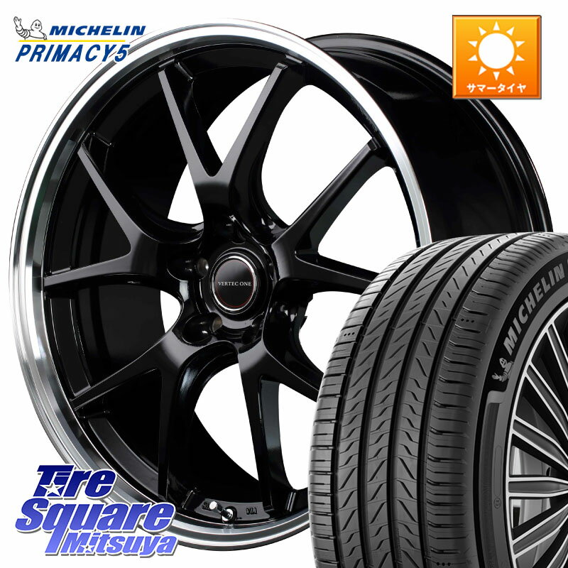 MANARAY MID VERTEC ONE EXE5 ホイール 19インチ 19 X 8.0J +42 5穴 114.3 ミシュラン PRIMACY5 プライマシー5 102W XL 正規 245/45R19 T32エクストレイル デリカD:5 SL系フォレスター