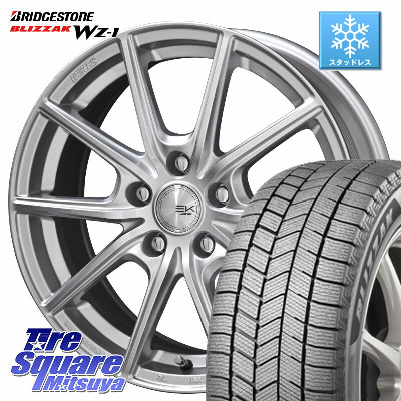 ブリヂストン BLIZZAK WZ-1 WZ1 2025年製 ブリザック スタッドレス ミツヤ 215/70R16 KYOHO SEIN EK ザインEK ホイール 16インチ 16 X 6.5J +45 5穴 114.3 SK系フォレスター