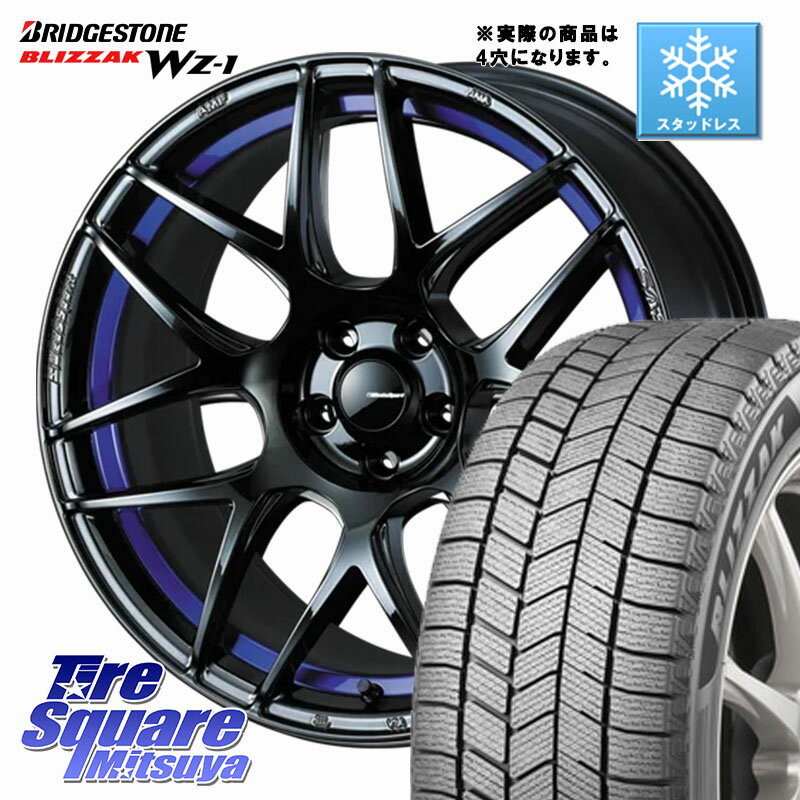 ブリヂストン BLIZZAK WZ-1 12月発売 WZ1 2025年製 ブリザック スタッドレス ミツヤ【欠品次回12月】 205/45R17 WEDS 74227 SA-27R ウェッズ スポーツ ホイール 17インチ ◇参考画像 17 X 6.5J +50 4穴 100