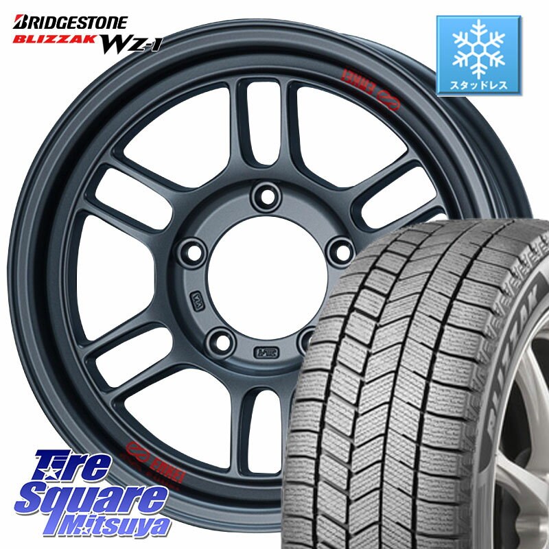 ブリヂストン BLIZZAK WZ-1 WZ1 2025年製 ブリザック スタッドレス ミツヤ【欠品次回12月中旬】 215/65R16 ENKEI エンケイ ALLROAD RPT1 ガンメタ ジムニー ホイール 16インチ 16 X 5.5J +0 5穴 139.7 ジムニー専用(要オーバーフェンダー等)