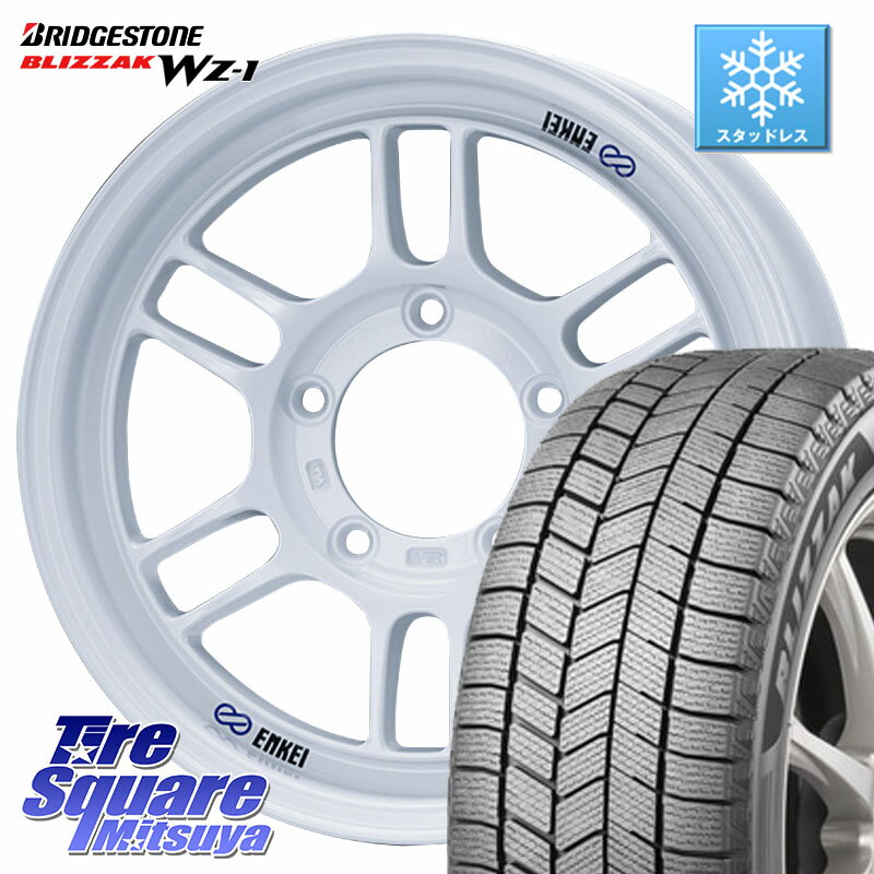 ブリヂストン BLIZZAK WZ-1 WZ1 2025年製 ブリザック スタッドレス ミツヤ 175/80R16 ENKEI エンケイ ALLROAD RPT1 ジムニー ホイール 16インチ 16 X 5.5J +20 5穴 139.7 ジムニー
