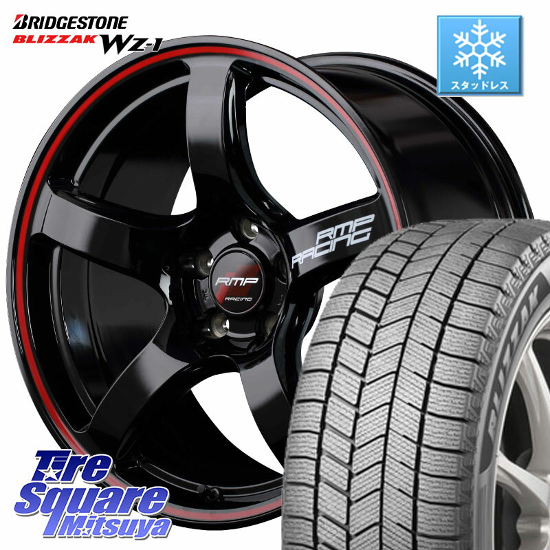 ブリヂストン BLIZZAK WZ-1 WZ1 2025年製 ブリザック スタッドレス ミツヤ【欠品次回12月上旬】 195/60R17 MANARAY 【欠品次回12月上-中旬予定】MID RMP RACING R50 アルミホイール 17インチ 17 X 7.0J +48 5穴 114.3 60系プリウス