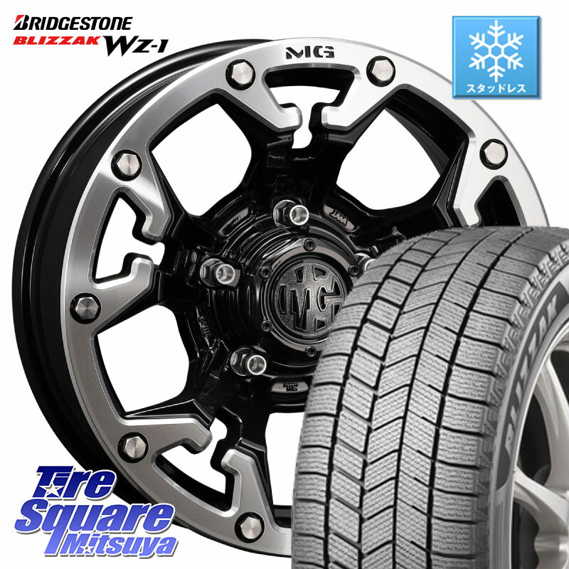 ブリヂストン BLIZZAK WZ-1 WZ1 2025年製 ブリザック スタッドレス ミツヤ【欠品次回12月中旬】 215/65R16 CRIMSON クリムソン GOLEM ゴーレム 16インチ 16 X 5.5J +20 5穴 139.7 ジムニー専用(要オーバーフェンダー等)