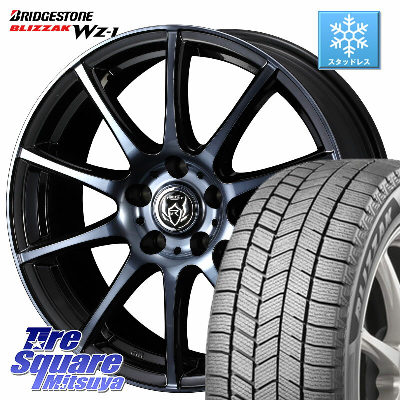 ブリヂストン BLIZZAK WZ-1 WZ1 2025年製 ブリザック スタッドレス ミツヤ 215/70R16 WEDS 40522 ライツレー RIZLEY KC 16インチ 16 X 6.5J +47 5穴 114.3 SK系フォレスター