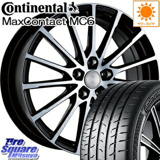 【予告!11月5日(火)楽天カードde最大P39倍】 コンチネンタル MaxContact MC6 225/45R18 ブリヂストン ECOFORM エコフォルム CRS 171 ホイールセット 4本 18インチ 18 X 7.5 +38 5穴 114.3