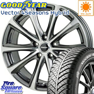 グッドイヤー ベクター Vector 4Seasons Hybrid オールシーズンタイヤ 205/60R16 HotStuff Laffite ラフィット LE-04 ホイールセット 4本 16インチ ●3月末迄特価 16 X 6.5 +48 5穴 114.3