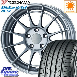 ENKEI Racing Revolution NT03RR ホイールセット 17 X 7.0J +40 5穴 100YOKOHAMA ヨコハマ ブルーアースGT AE51 サマータイヤ 215/45R17