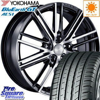 YOKOHAMA ヨコハマ BluEarth-GT AE51 ブルーアース サマータイヤ 195/60R15 ブリヂストン ECOFORME エコフォルム CRS 161 ホイールセット 4本 15インチ 15 X 6 +45 5穴 114.3