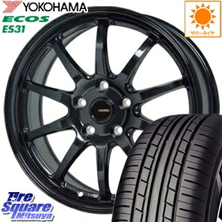 【予告5/10 Rカードで最大46倍！】 エスクァイア HotStuff G-SPEED G-04 ブラック ホイールセット 16インチ 16 X 6.5J +53 5穴 114.3YOKOHAMA ヨコハマ エコス ECOS ES31 サマータイヤ 195/60R16