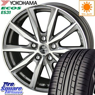 YOKOHAMA ヨコハマ エコス ECOS ES31 サマータイヤ 195/65R15 KYOHO スマック プライム バサルト SMACK BASALT ホイールセット 4本 15インチ 15 X 6 +53 5穴 114.3