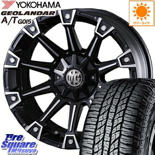 デリカ D5 CRIMSON クリムソン MONSTER モンスター ホイールセット 16インチ 16 X 7.0J +35 5穴 114.3YOKOHAMA ヨコハマ ジオランダー AT A/T G015 サマータイヤ 215/60R16