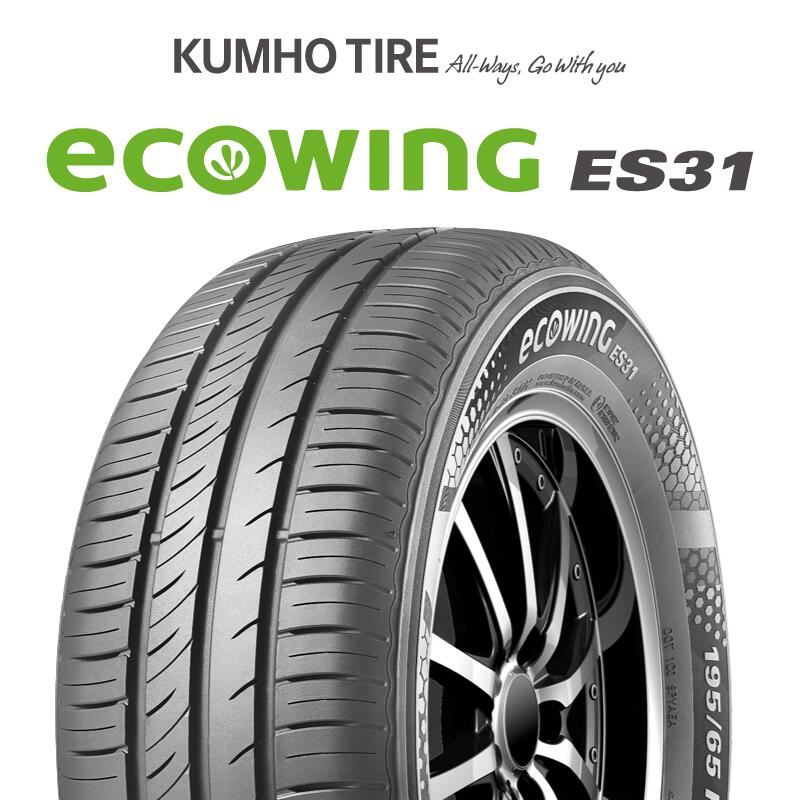 【取付対象】【2本以上からの販売】KUMHO ecoWING ES31 エコウィング サマータイヤ 215/65R16 1本価格 タイヤのみ サマータイヤ 16インチ