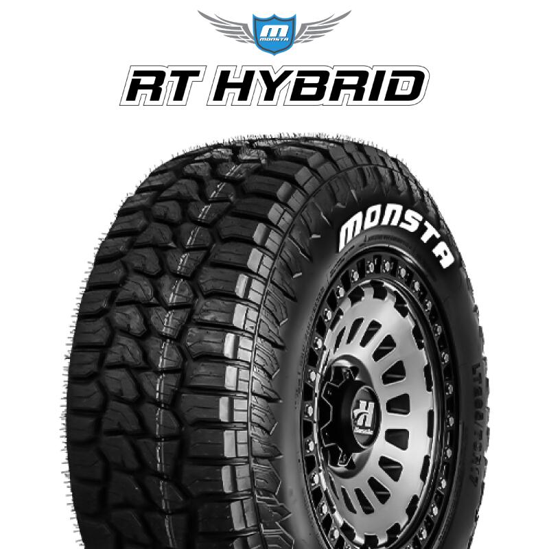 【取付対象】【2本以上からの販売】MONSTA TIRE RT HYBRID RT R/T ハイブリット ホワイトレター 295/70R17 1本価格 タイヤのみ サマータイヤ 17インチ