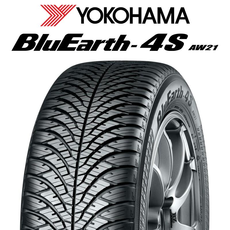 YOKOHAMA R3325 ヨコハマ BluEarth-4S AW21 オールシーズンタイヤ 225/50R17 阿部商会 Euro desing CALWER ホイール 17インチ 17 X 7.0J(AUDI A4 8WC) +42 5穴 112 アウディA4