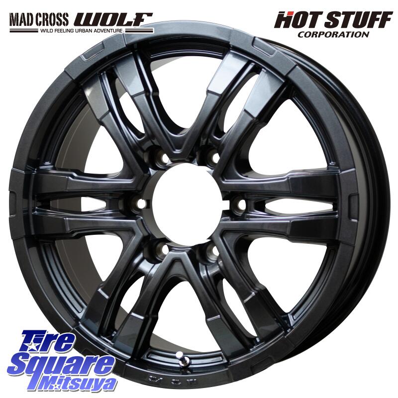 HotStuff MAD CROSS WOLF センターキャップ別売り 17 X 7.5J +40 6穴 139.7 グッドイヤー WRANGLER DURATRAC RT サマータイヤ 265/65R17 トライトン