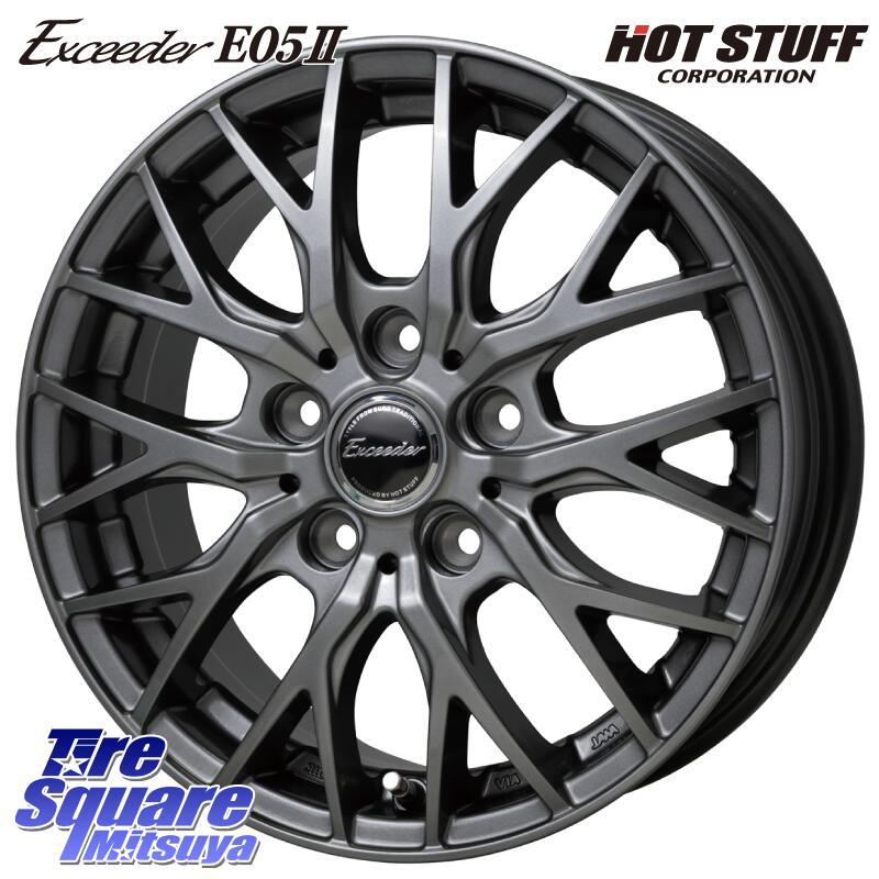 HotStuff Exceeder E05-2 ホイール 16インチ 16 X 6.5J +45 5穴 100 YOKOHAMA R9093 ヨコハマ ADVAN dB V553 195/55R16 シエンタ