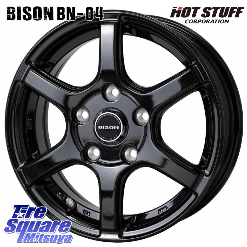 HotStuff BISON BN-04 BN04 ホイール 14インチ 14 X 5.0J(JWL-T) +45 5穴 114.3 ホイールのみ 4本価格