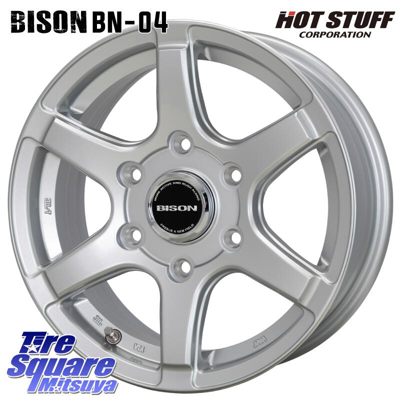 HotStuff BISON BN-04 BN04 ホイール 15インチ 15 X 6.0J +44 6穴 139.7 ホイールのみ 4本価格 NV350キャラバン