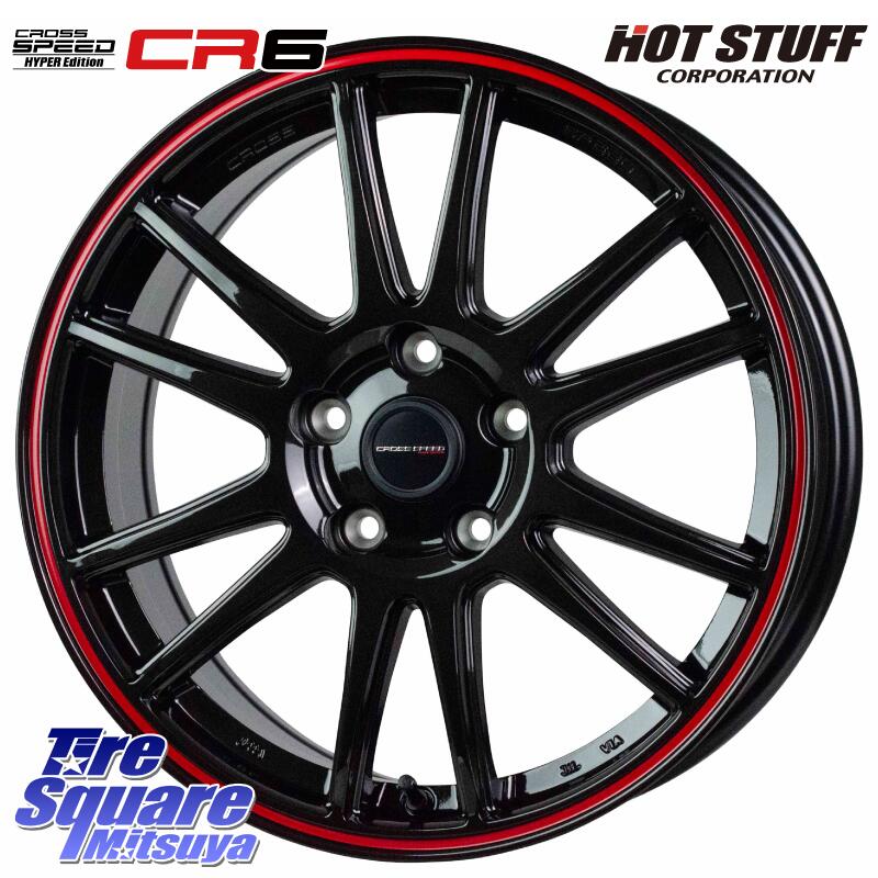 グッドイヤー ベクター Vector 4Seasons Hybrid オールシーズンタイヤ 215/55R18 HotStuff クロススピード CR6 CR-6 軽量ホイール 18インチ 18 X 7.5J +48 5穴 114.3 CX-30 2