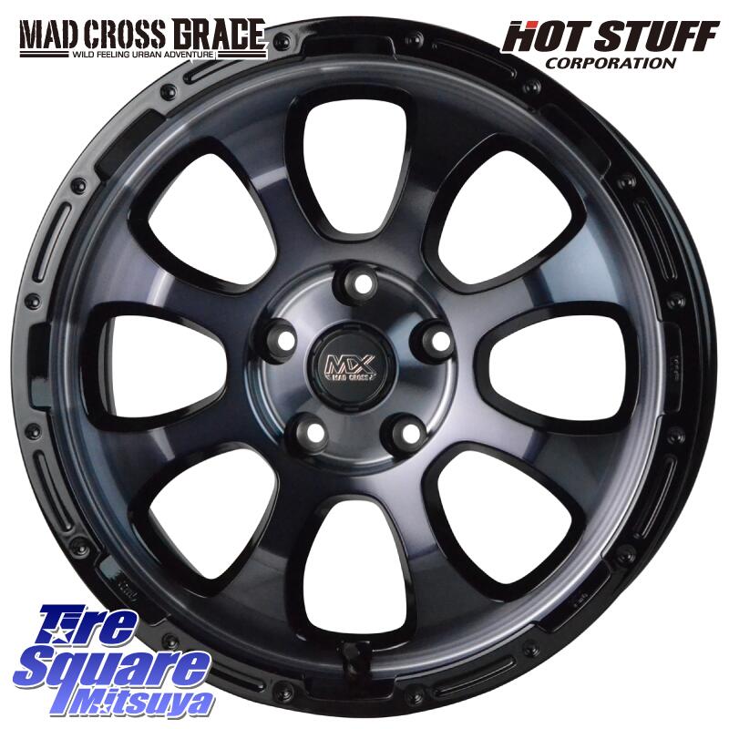 HotStuff マッドクロス グレイス BKC 5H ホイール 16インチ 16 X 7.0J +38 5穴 114.3 ホイールのみ 4本価格 RAV4 アルファード カムリ