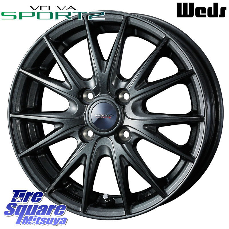 WEDS ウェッズ ヴェルヴァ スポルト2 ホイール 15インチ 15 X 4.5J +45 4穴 100 VITOUR FORMULA X RWL-WSW ホワイトレター 納期要確認商品 165/55R15