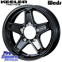 WEDS KEELER TACTICS ブラック ホイール 4本 16インチ 16 X 5.5J +22 5穴 139.7 KENDA ケンダ Klever A...
