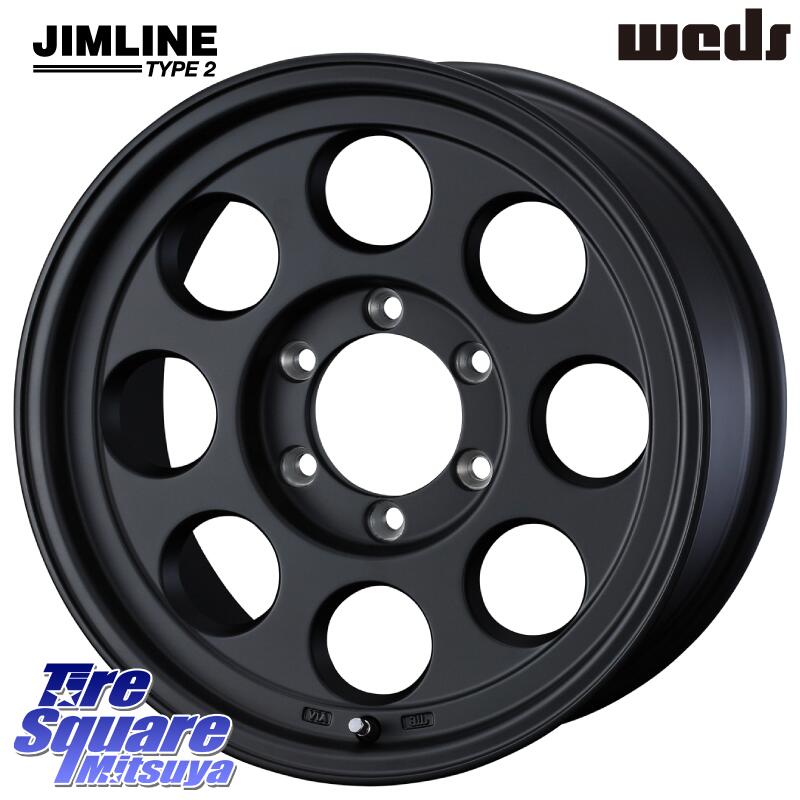 WEDS JIMLINE TYPE2 16インチ 16 X 6.5J +25 6穴 139.7 ホイールのみ 4本価格