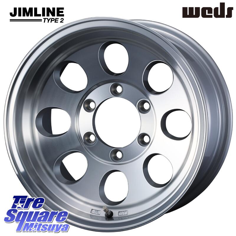 WEDS JIMLINE TYPE2 POL ※インセット-28 16インチ 16 X 8.0J +0 6穴 139.7 グッドイヤー WRANGLER DURATRAC RT サマータイヤ 265/70R16