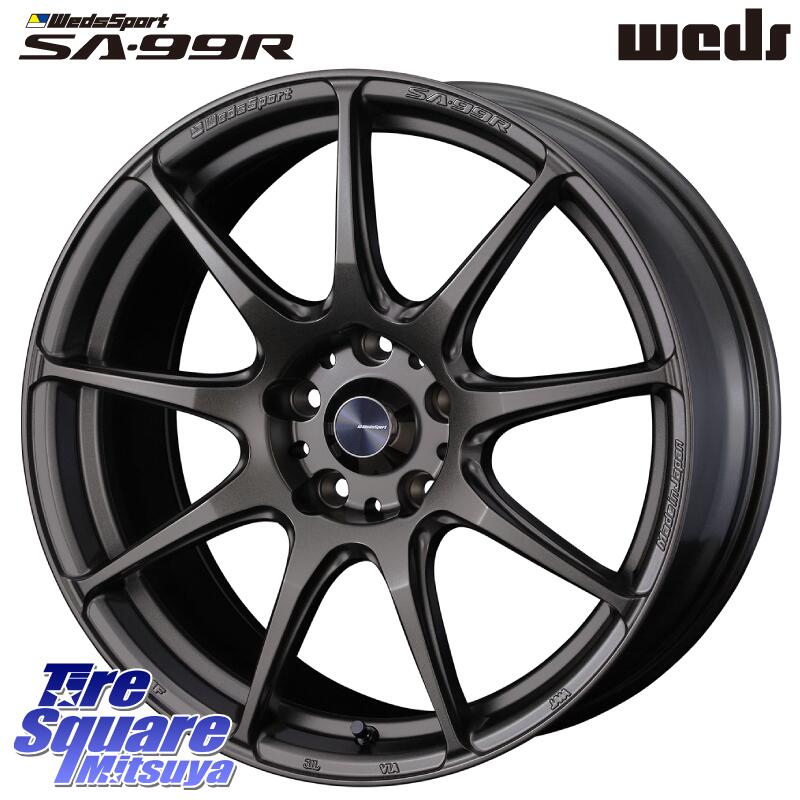 WEDS ウェッズ スポーツ SA99R SA-99R 17インチ 17 X 7.5J +48 5穴 100 グッドイヤー EAGLE F1 ASYMMETRIC3 イーグル F1 アシメトリック3 LRR 正規品 新車装着 サマータイヤ 225/45R17 86