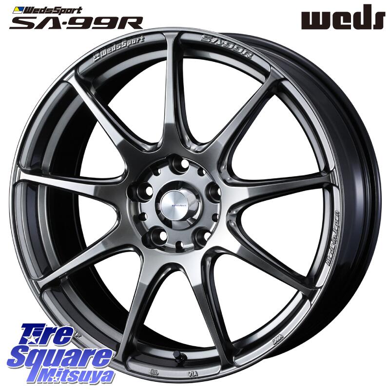 NANKANG TIRE WS-1 スタッドレス 95Q XL 2023年製 225/45R18 WEDS ウェッズ スポーツ SA99R SA-99R PSB 18インチ 18 X 8.5J +35 5穴 114.3 2