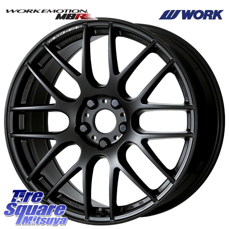 WORK ワーク EMOTION エモーション M8R MBL 18インチ 18 X 7.5J +47 5穴 100 ホイールのみ 4本価格 プリウス 86 カローラスポーツ アウトバック