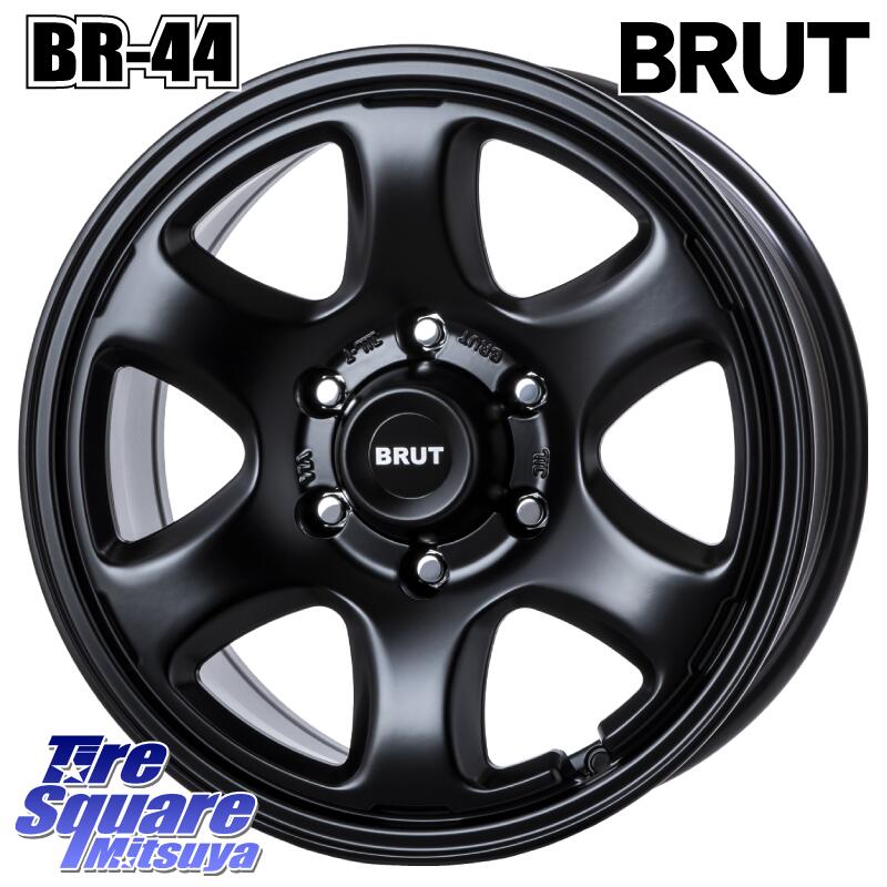 BRUT ブルート BR-44 BR44 BK ホイール 17インチ 17 X 7.5J +40 6穴 139.7 グッドイヤー WRANGLER DURATRAC RT サマータイヤ 275/65R17