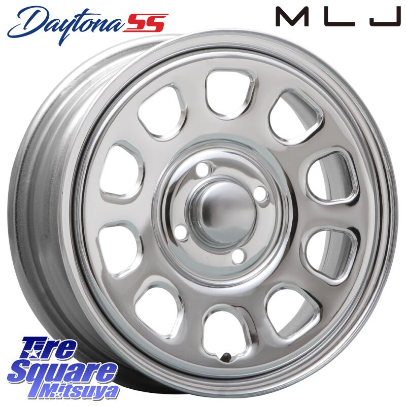 MLJ デイトナ SS DAYTONA SS CR 4H 14インチ 14 X 5.0J +42 4穴 100 ホイールのみ 4本価格 ハスラー デリカミニ